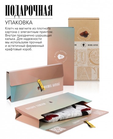 Шелковый (Бахмаль) Клатч-конверт-папка-косметичка AETERNA CONCORDIA! (Извечная Гармония) AETERNA CONCORDIA!_Thiny/S